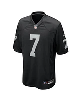 Nike Men's Geno Smith Black Las Vegas Raiders Game Player Jersey