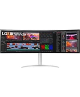 Lg 49WQ95C-w 49" 32:9 UltraWide Dual Qhd 144Hz Curved Nano Ips Lcd Hdr Monitor, Built-In Speakers