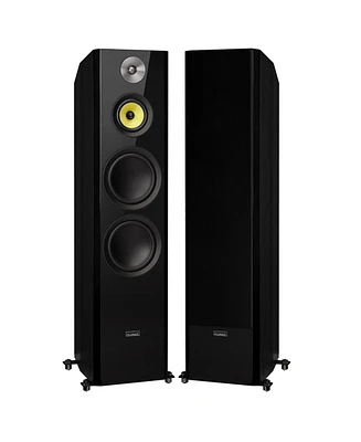 Fluance Signature HiFi 3-Way Floorstanding Tower Speakers with Dual 8" Woofers for 2-Channel Stereo Listening or Home Theater System