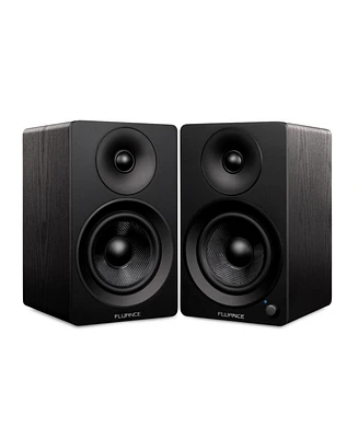 Fluance Ai41 Powered 2-Way 2.0 Stereo Bookshelf Speakers with 5" Drivers, 90W Amplifier for Turntable, Tv, Pc and Bluetooth 5 Wireless Music Stre