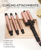 Sutra Beauty 4-in-1 Interchangeable Clipless Curler Set