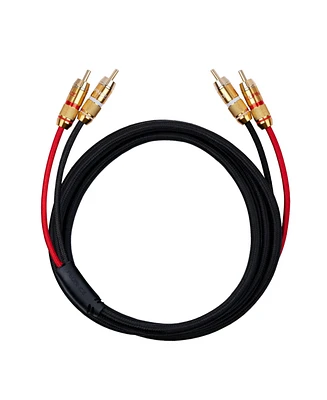 Fluance HiFi Stereo Rca Cable, 2-Male to 2-Male, Gold Plated Color-Coded Connectors for Preamp, Cd player, Turntable, Amplifier, Gaming Console, Home
