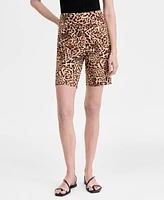 I.n.c. International Concepts Women's Animal-Print Pull-On Bermuda Shorts, Exclusively at Macy's