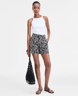I.n.c. International Concepts Women's Embroidered Shorts, Exclusively at Macy's