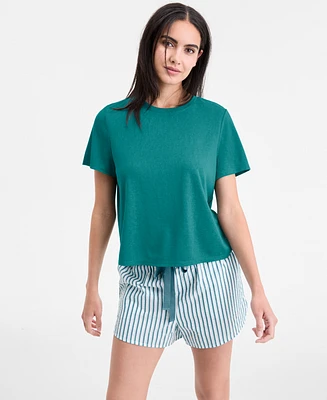 State of Day Stripe Seersucker Drawstring Shorts Xs-3X, Exclusively for Macy's