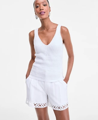 I.n.c. International Concepts Women's V-Neck Knit Tank Top, Exclusively at Macy's