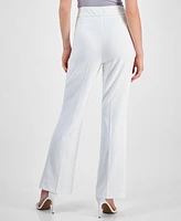 Kasper Women's High-Rise Flare-Leg Pants