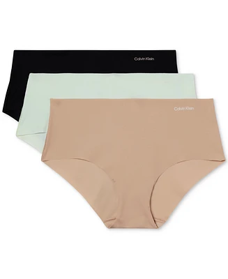Calvin Klein Women's Invisibles 3-Pack Hipster Underwear QD3559