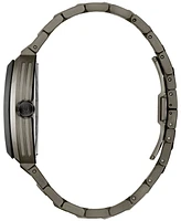 Bulova Men's Maquina Automatic Gray Stainless Steel Bracelet Watch 40mm