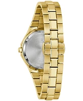 Bulova Women's Prestige Gold-Tone Stainless Steel Bracelet Watch 32mm