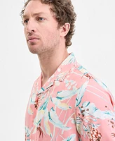 Club Room Men's Elevated Kurt Regular-Fit Floral Button-Down Camp Shirt, Exclusively at Macy's