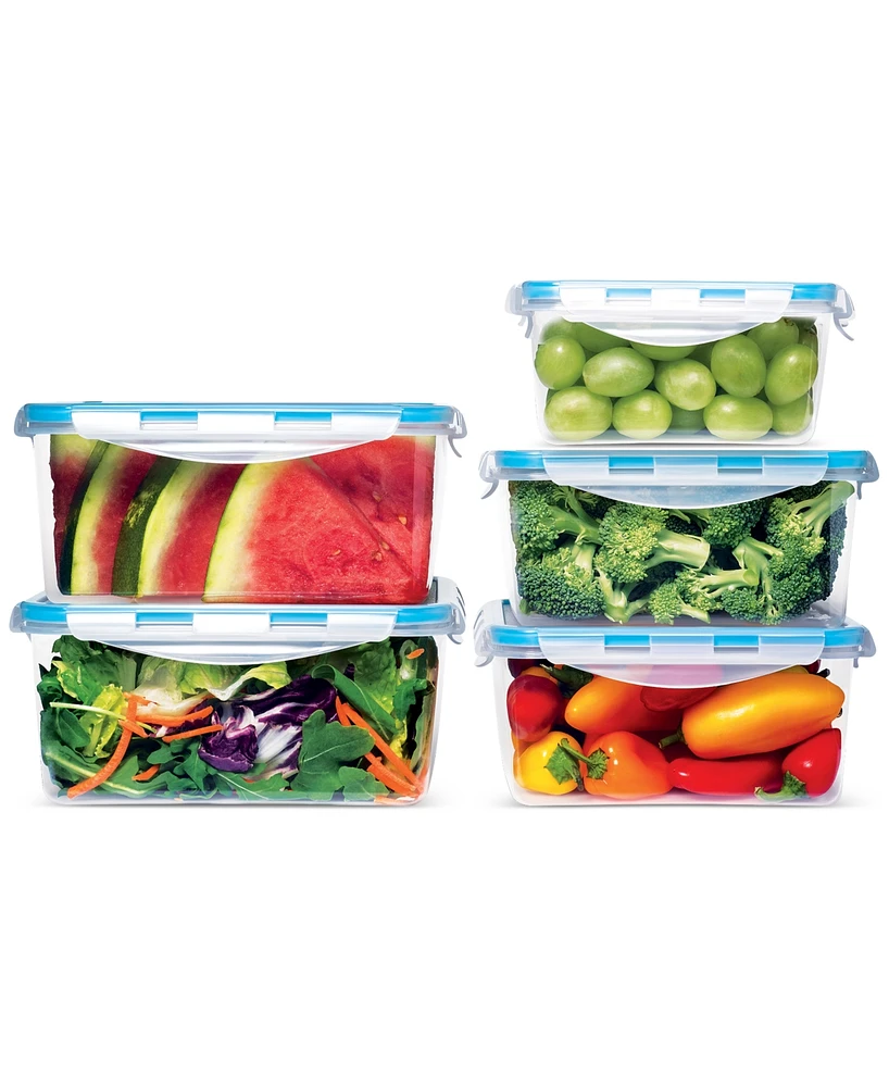 Art & Cook 10-Piece Plastic Food Storage Container Set