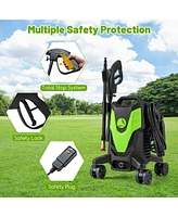 2400 Psi Electric Pressure Washer with 4 Universal Wheels