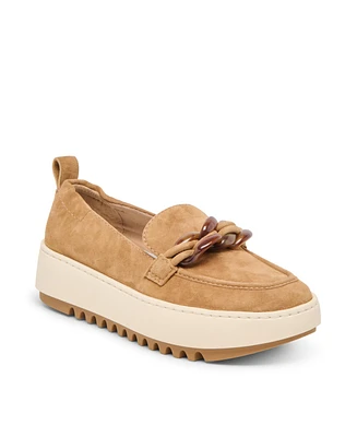 Dolce Vita Women's Ammy Chain Leather Platform Loafers