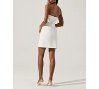 Astr the Label Women's Bow-Detail Strapless Mini Dress