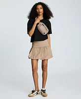Kenneth Cole Women's Bubble-Hem Side-Zip Mini Skirt