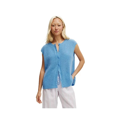 Cotton On Women's Knit Button Up Vest
