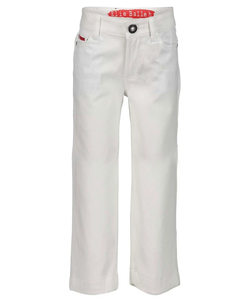 Elie Balleh Big Boys Slim Fit 5 Pocket Twill Pants