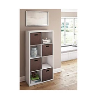 ClosetMaid 4583 Decorative Bookcase Open Back 8-Cube Storage Organizer, White