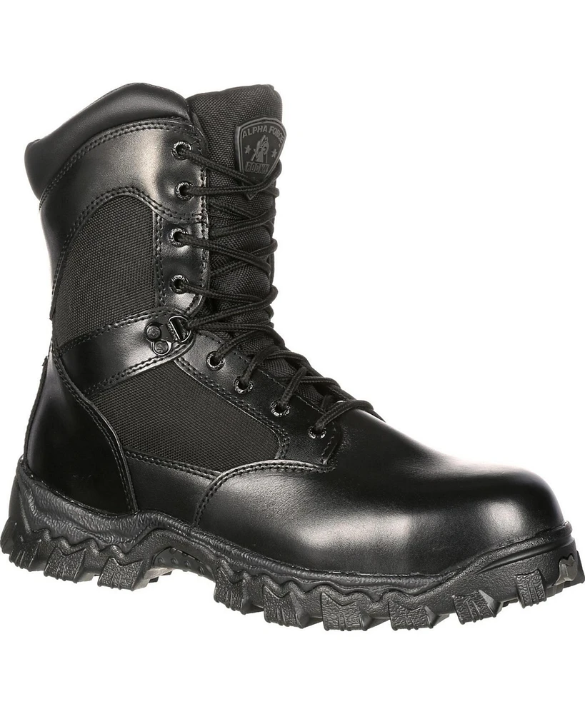 Rocky Men's AlphaForce Zipper Composite Toe Public Service Boot