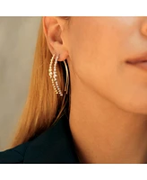 Spero London Beaded Pull Through Sterling Silver Earrings