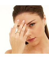 Spero London Braided Design Adjustable Sterling Silver Band Ring