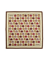 Coach Women's Trompe L'Oeil Bag Print Silk Square Scarf