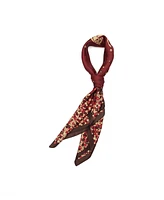 Coach Women's Horse and Carriage Tea Rose Printed Silk Scarf
