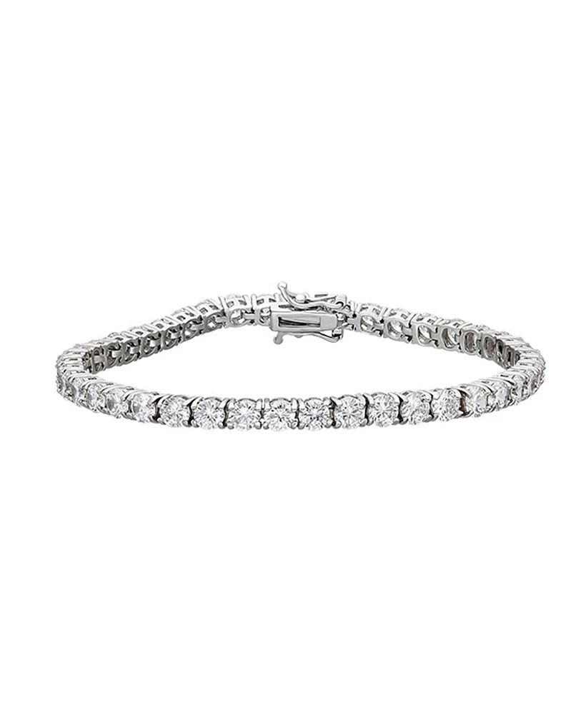 Spero London Sterling Silver Tennis Bracelet - 4mm