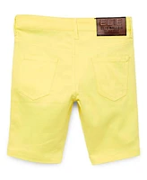 Elie Balleh Big Boys Yellow Cotton Twill Short