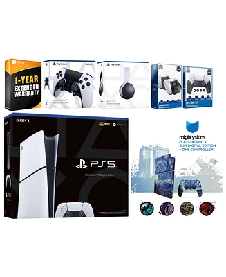 Sony Playstation 5 Slim Digital with Pulse Headset, Extra Edge Controller, Fps Grip Kit