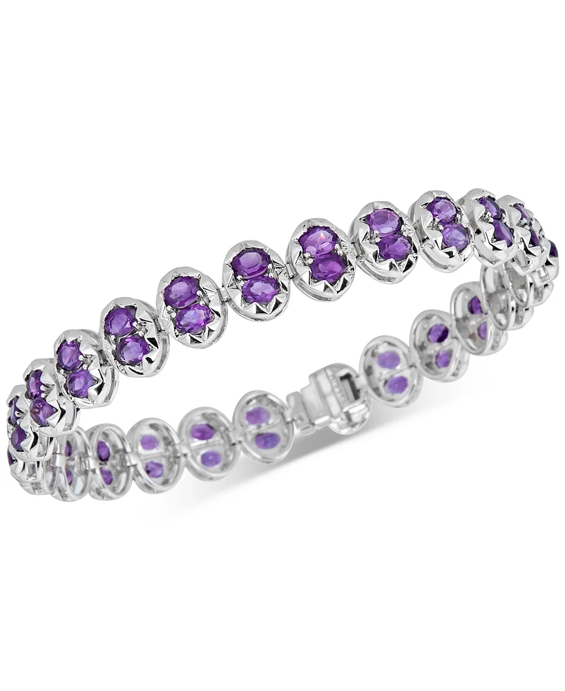 Amethyst Flex Bracelet (11-1/2 ct. t.w.) in Sterling Silver