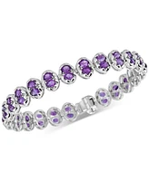 Amethyst Flex Bracelet (11-1/2 ct. t.w.) in Sterling Silver