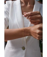Spero London Fine Beaded Chain Bracelet Satellite Sterling Silver