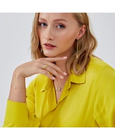 Spero London Geometric Heart Adjustable Ring Sterling Silver