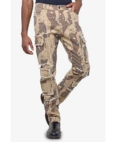 Raw X Men's Printed Cargo Pocket Denim Jeans