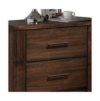 Modern Two-Drawer Nightstand with Sleek Design – Perfect for Bedroom Storage