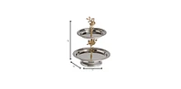 Handcrafted Round Stainless Steel Tray – Sleek Serveware for Indoor & Outdoor Spaces