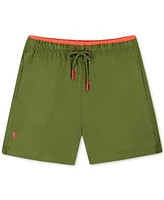Sunset and Vines Men's Solid Woven Swim Trunks