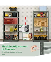 5-Tier Heavy Duty Metal Shelving Unit with 2000 Lbs Total Load Capacity