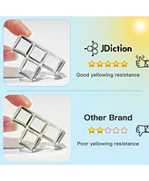 JDiction 400g Uv Resin, New Formula Crystal Clear Uv Resin Solar Cure Sunlight Activated Hard Uv Resin Kit for Jewelry Making, Casting and Coating Diy
