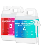 Jdiction 5lb (80oz) Super Elastic Liquid Silicone Mold Making Kit