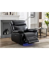 Power recliner with Led Strip Black color