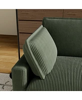 Modular Sectional Sofa,Deep Seat Couch for Living Room, Modern L-Shaped Sofa for Living Room Bedroom Apartment,Green
