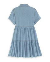 Scotch & Soda Big Girls Short Sleeve Lightweight Denim Dress