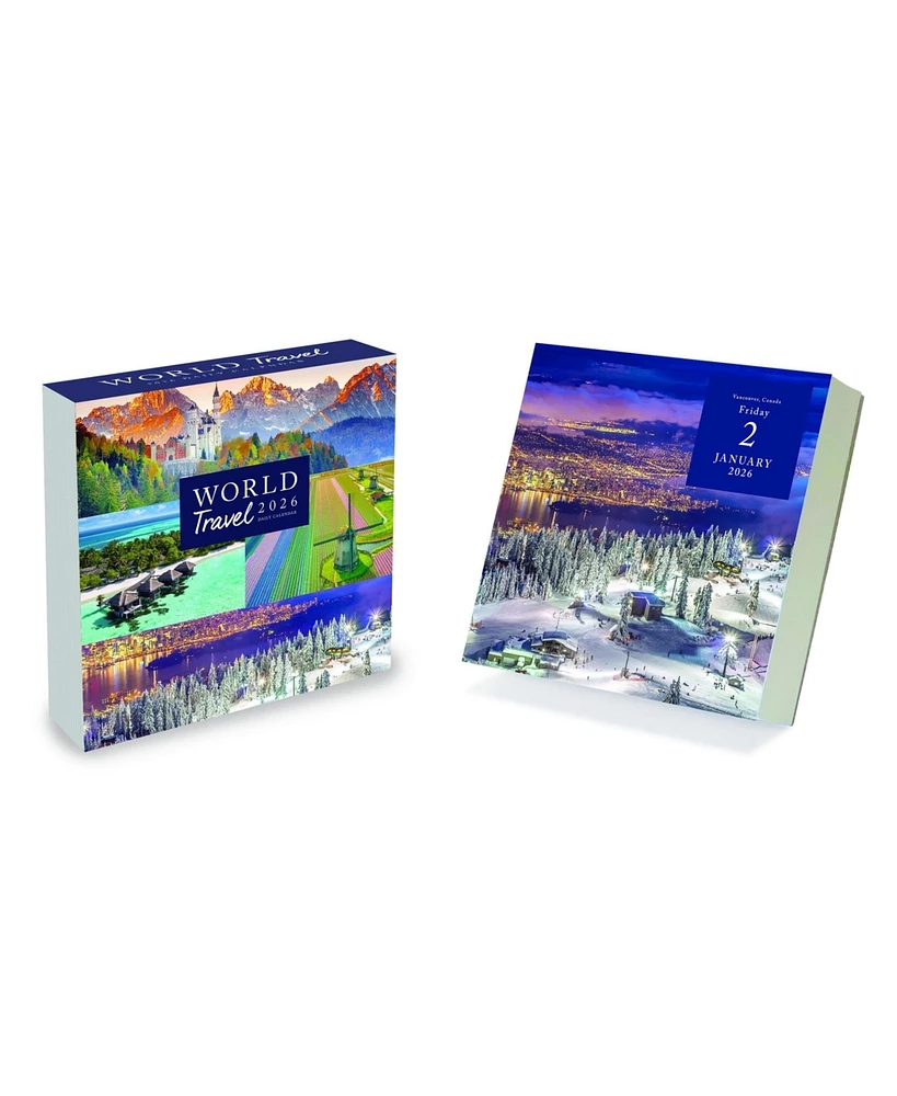 2026 World Travel Daily Desktop Calendar