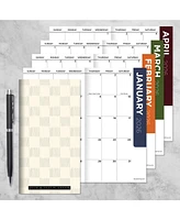 2026-2027 Checkerboard Small Monthly Pocket Planner