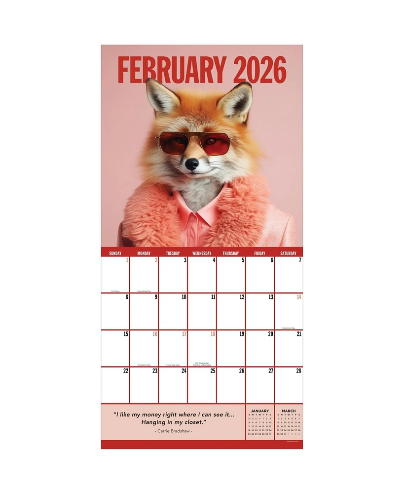 2026 Pawsmopolitan Wall Calendar