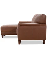 Ashlinn 2-Pc. Leather Chaise Sofa, Exclusively at Macy's