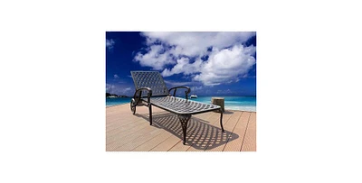 Mondawe Aluminium Cast lounge chair 1pcs brown